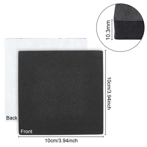 Sheet Foam Paper Moosgummi selbstklebend 10x10x1,3cm 1 Stück