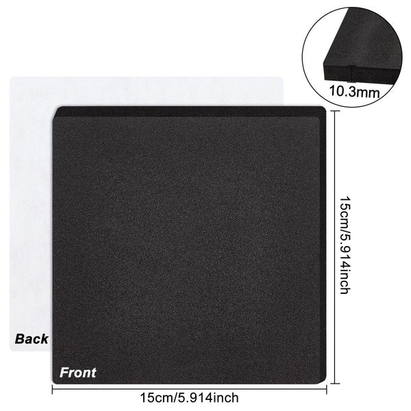 Sheet Foam Paper Moosgummi selbstklebend15x15x1,3cm 1 Stück