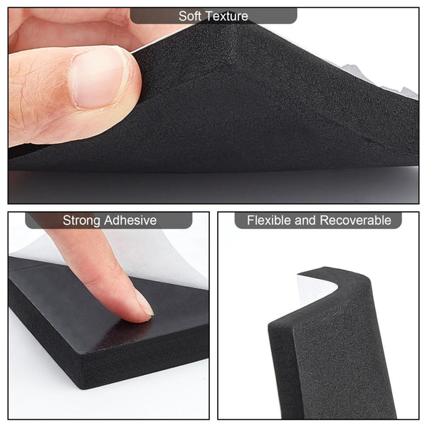 Sheet Foam Paper Moosgummi selbstklebend 10x10x1,3cm 1 Stück