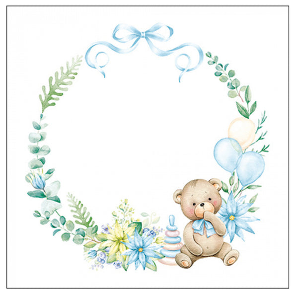 Ambiente Servietten Baby Teddy Bär 33x33cm 20 Stück FSC Mix