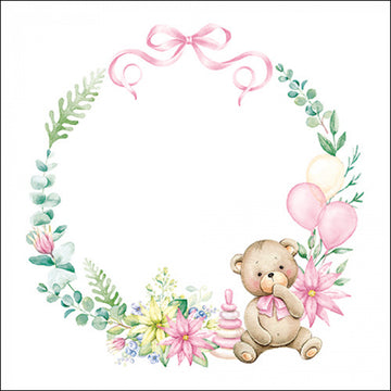 Ambiente Servietten Baby Teddybär 33x33cm 20 Stück FSC Mix