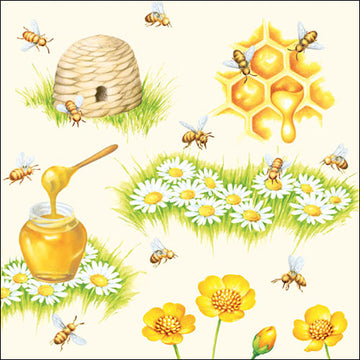Ambiente Servietten Bienen Bees 33x33cm 20 Stück