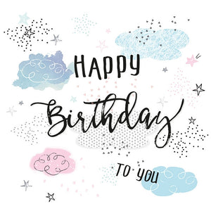 Ambiente Servietten Happy Birthday 33x33cm 20 Stück/Packung