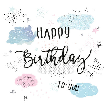 Ambiente Servietten Happy Birthday 33x33cm 20 Stück/Packung