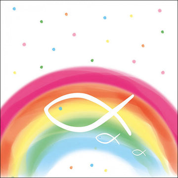 Servietten Rainbow weiß 33x33cm 20 Stück/Verpackung