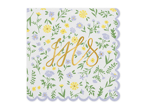 Servietten IHS bunt/gold 33x33cm
