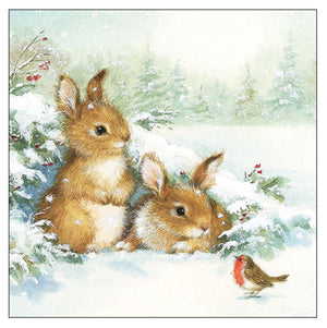 Ambiente Servietten Friends in Snow FSC Mix 33x33cm 20 Stück/Verpackung