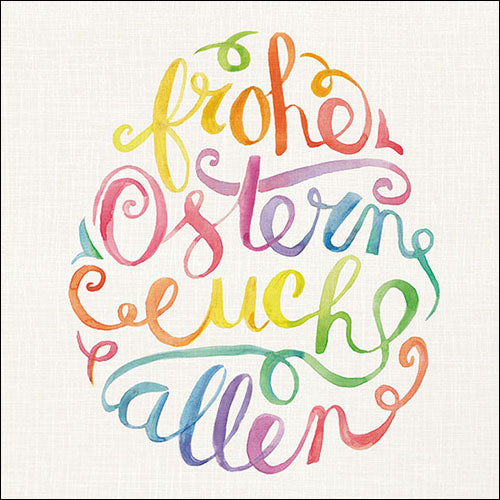 Ambiente Servietten Frohe Ostern 33x33cm 20 Stück/Verpackung