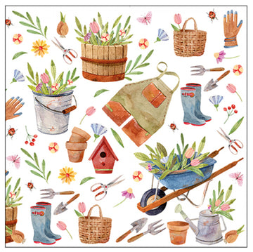Ambiente Servietten Happy gardening 33x33cm 20 Stück FSC Mix