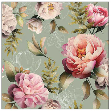 Ambiente Servietten Peonies composition 33x33cm 20 Stück FSC Mix