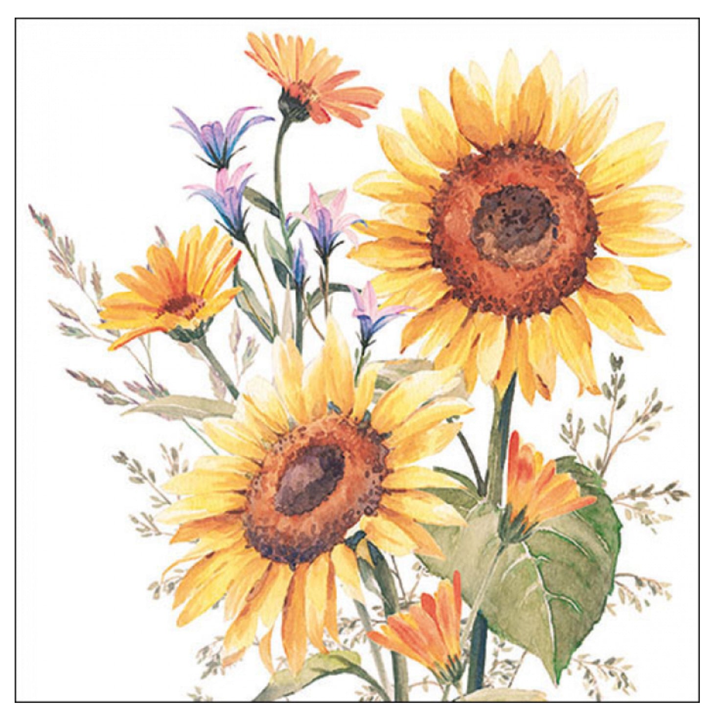 Ambiente Servietten Sunflowers FSC Mix 33x33cm 20 Stück/Verpackung