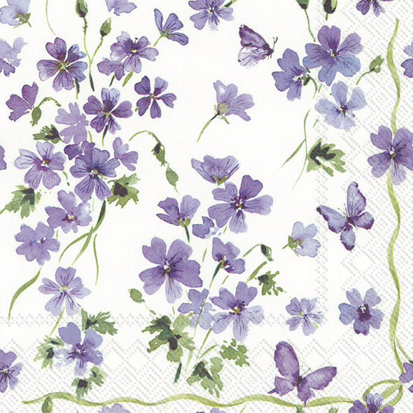 Servietten Purple Spring 33x33cm 20Stück/Verpackung