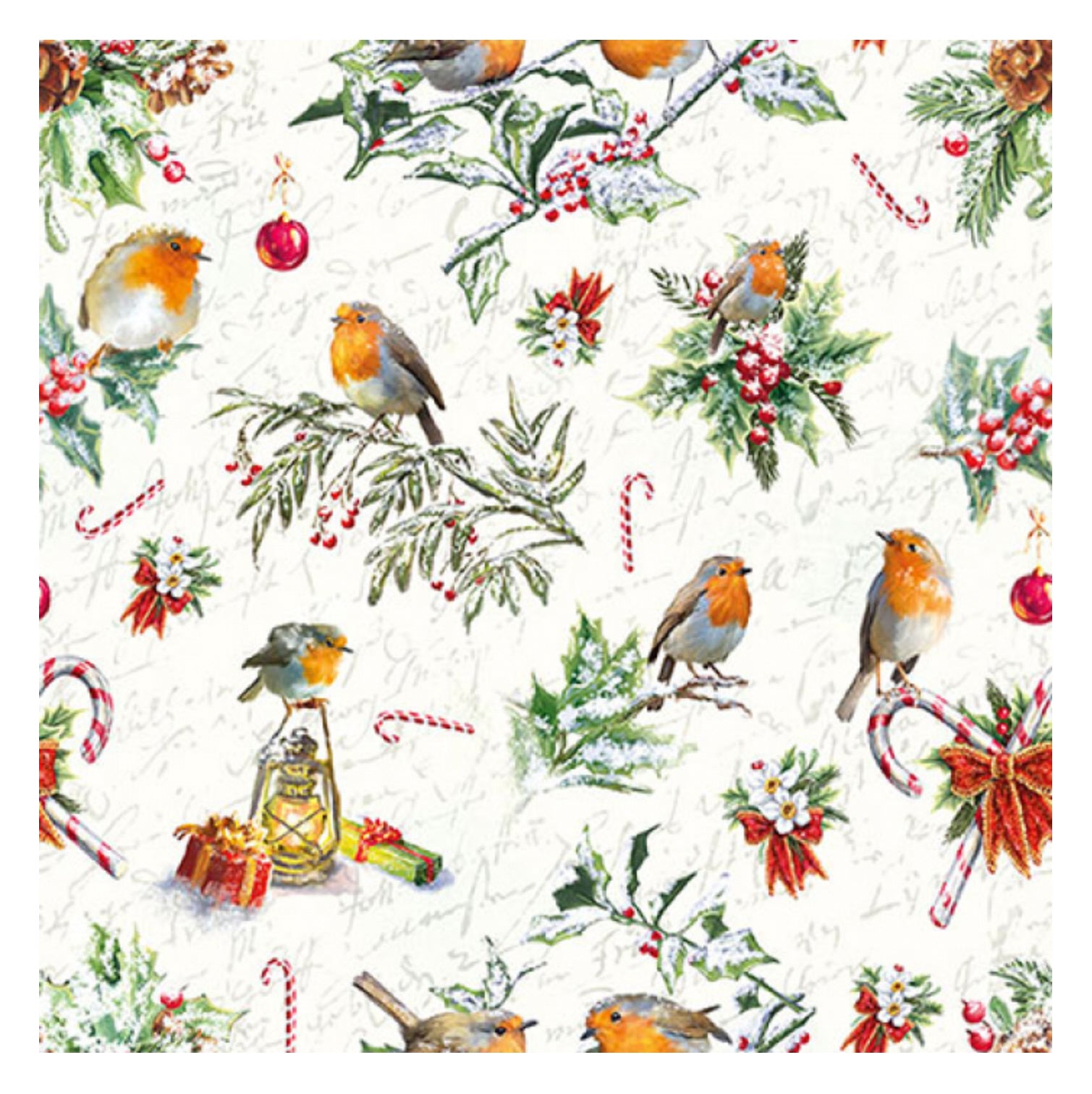 Ambiente Servietten Weihnachtsornamente FSC Mix 33x33cm 20 Stück/Verpackung