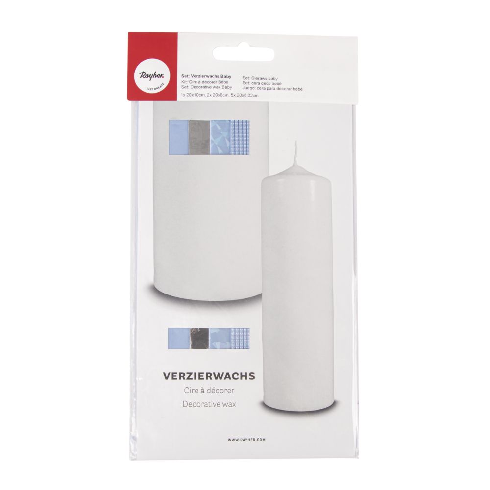 Verzierwachs Set Baby Wachsplatten und Wachsstreifen farblich sortiert SB-Btl 1Set