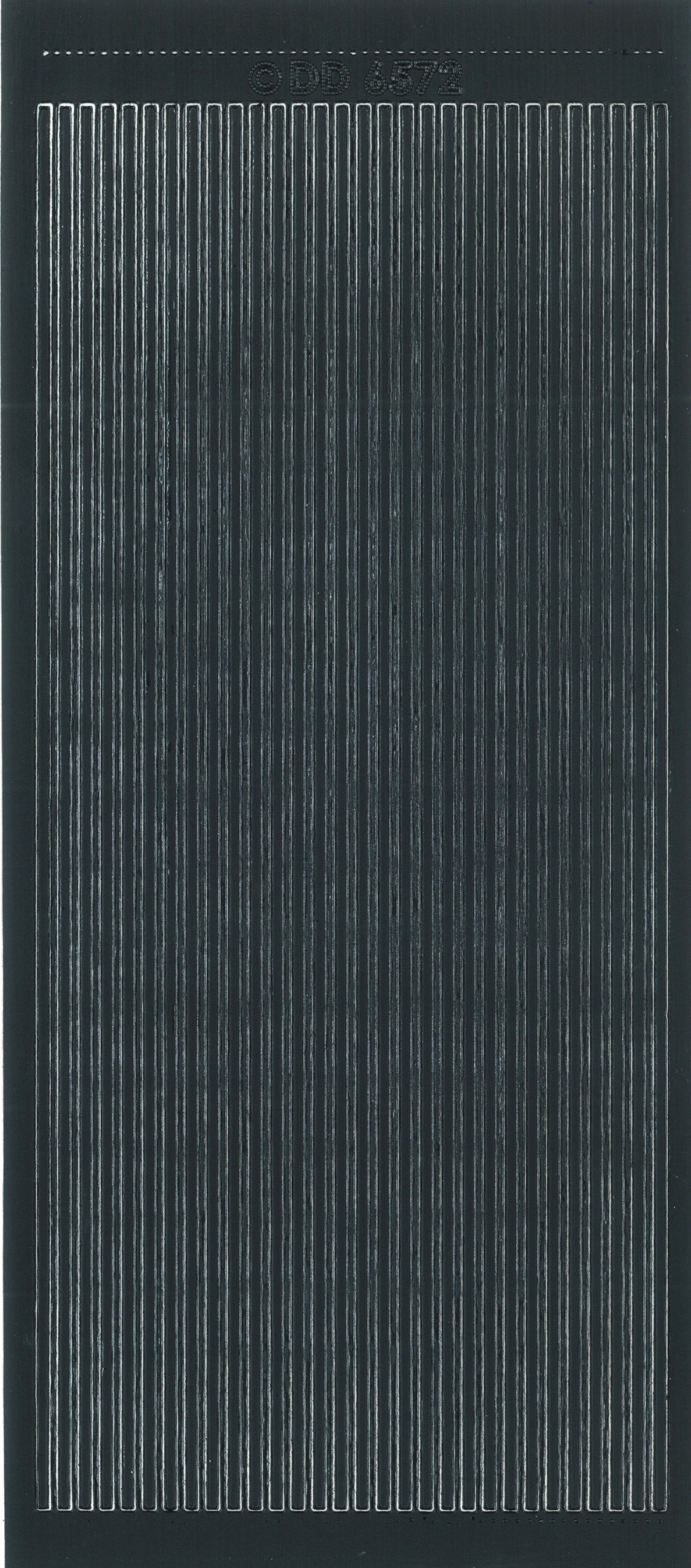 Konturenaufkleber Straight Lines schwarz 1 Bogen 23x10cm