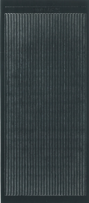 Konturenaufkleber Straight Lines schwarz 1 Bogen 23x10cm