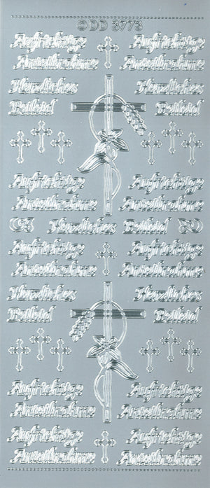 Konturensticker Schrift Aufrichtige Anteilnahme 23x10cm 1 Bogen