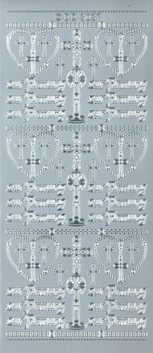 Shiny Outline Stickers Zur Firmung 23x10cm 1 Bogen