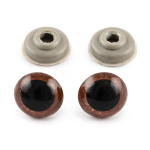 Sicherheitsaugen braun 10 mm 2 Paar / 4 Stück