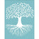 Siebdruckschablone Baum selbstklebend wiederverwendbar 22x28cm