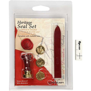 Siegel-Set Heritage Siegelset 5-teilig, Krone, Lilie, Ornament