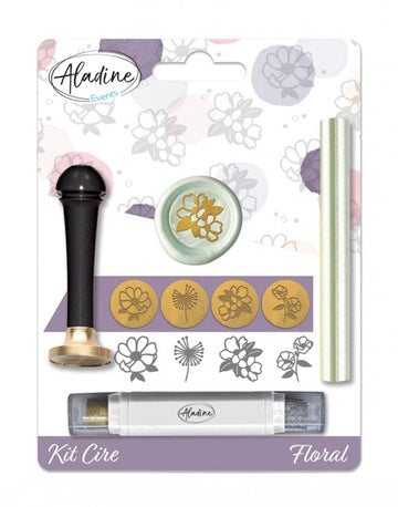 Siegelwachs-Set Florale 7-teilig
