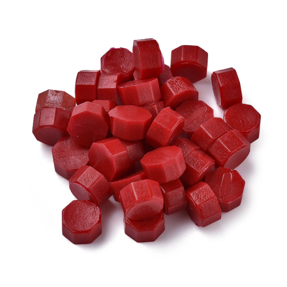 Siegelwachs Pastillen rot unifärbig 100 Stk. / Beutel