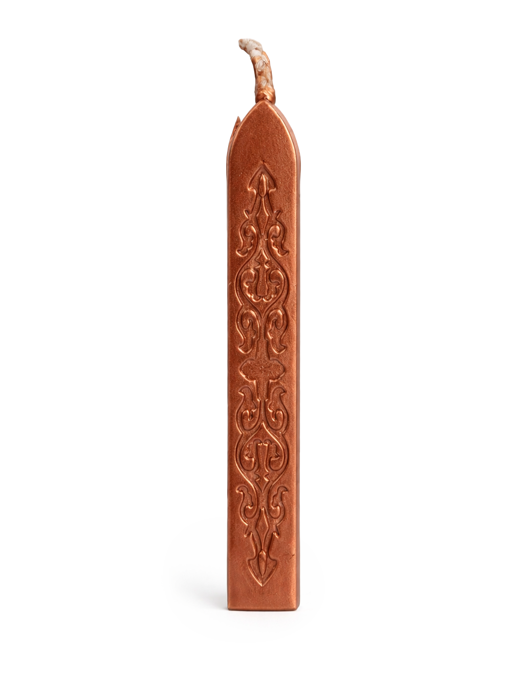 Siegelwachs kupfer metallic mit Docht 11cm