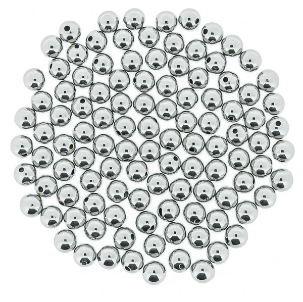 Wachsperlen rund silber 6mm 140 Stück / Dose