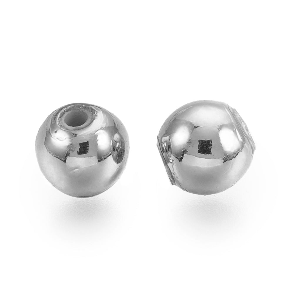 Wachsperlen silber glänzend verschiedene Größen