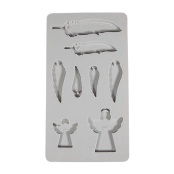 Silikon Gießform-Set Engel + Flügel 26x14,5x1cm