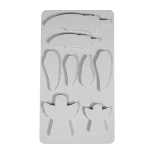 Silikon Gießform-Set Engel + Flügel 26x14,5x1cm