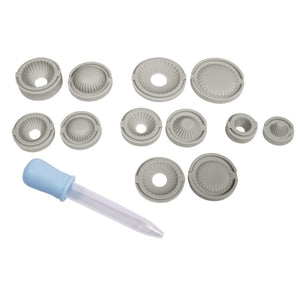 Silikon-Gießform Set Mini Geschirr 6tlg. inkl. Pipette