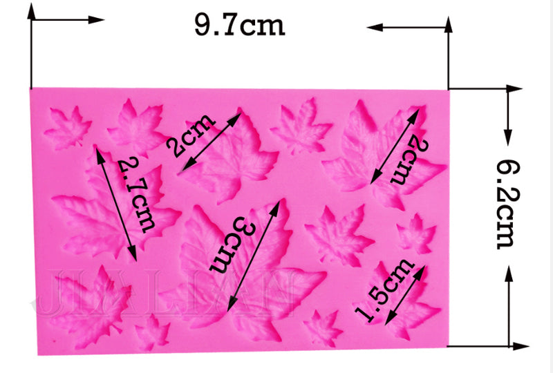 Silikon-Pressform Ahornblatt 6,2x9,7cm