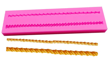 Silikonpressform Seil Bordüre lebensmittelecht 14,7x3,7cm