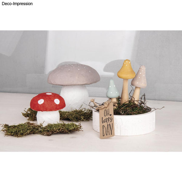 Rayher Silikon-Gießform Schale Pilze ø 15cm x H 5cm