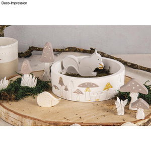 Rayher Silikon-Gießform Schale Pilze ø 15cm x H 5cm