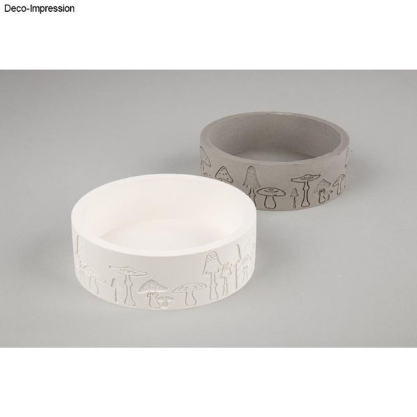 Rayher Silikon-Gießform Schale Pilze ø 15cm x H 5cm