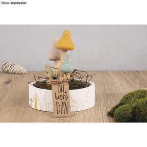 Rayher Silikon-Gießform Schale Pilze ø 15cm x H 5cm