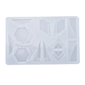 Silikonform geometrische Formen Schmuckherstellung 158x105x6 mm