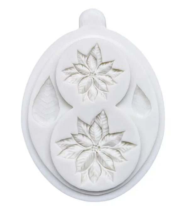 Silikonpressform Weihnachtsstern 9x12cm