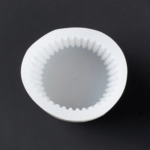 Silikonformen Stumpenkerzen gestreifte  6x7,7cm
