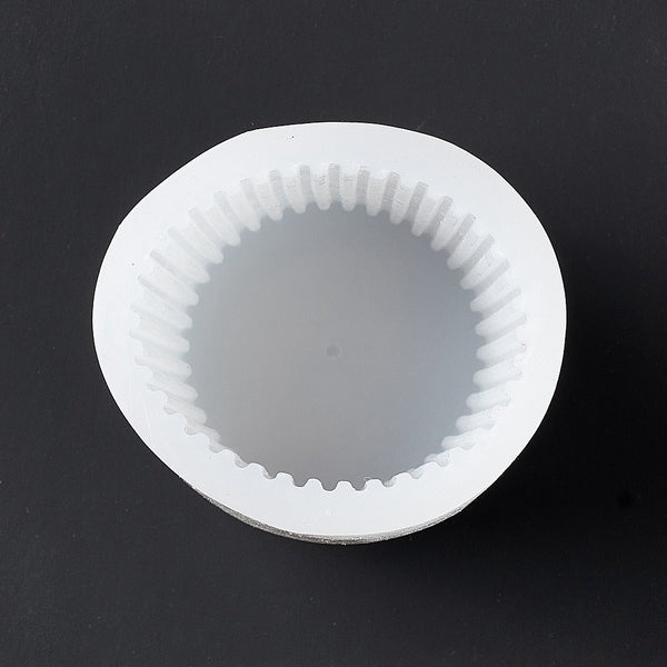 Silikonformen Stumpenkerzen gestreifte  6x7,7cm