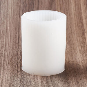Silikonformen Stumpenkerzen gestreifte  6x7,7cm