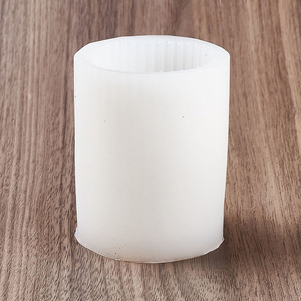 Silikonformen Stumpenkerzen gestreifte  6x7,7cm