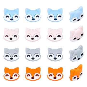 Silikonperle Fuchs 29x24x7mm 1 Stück