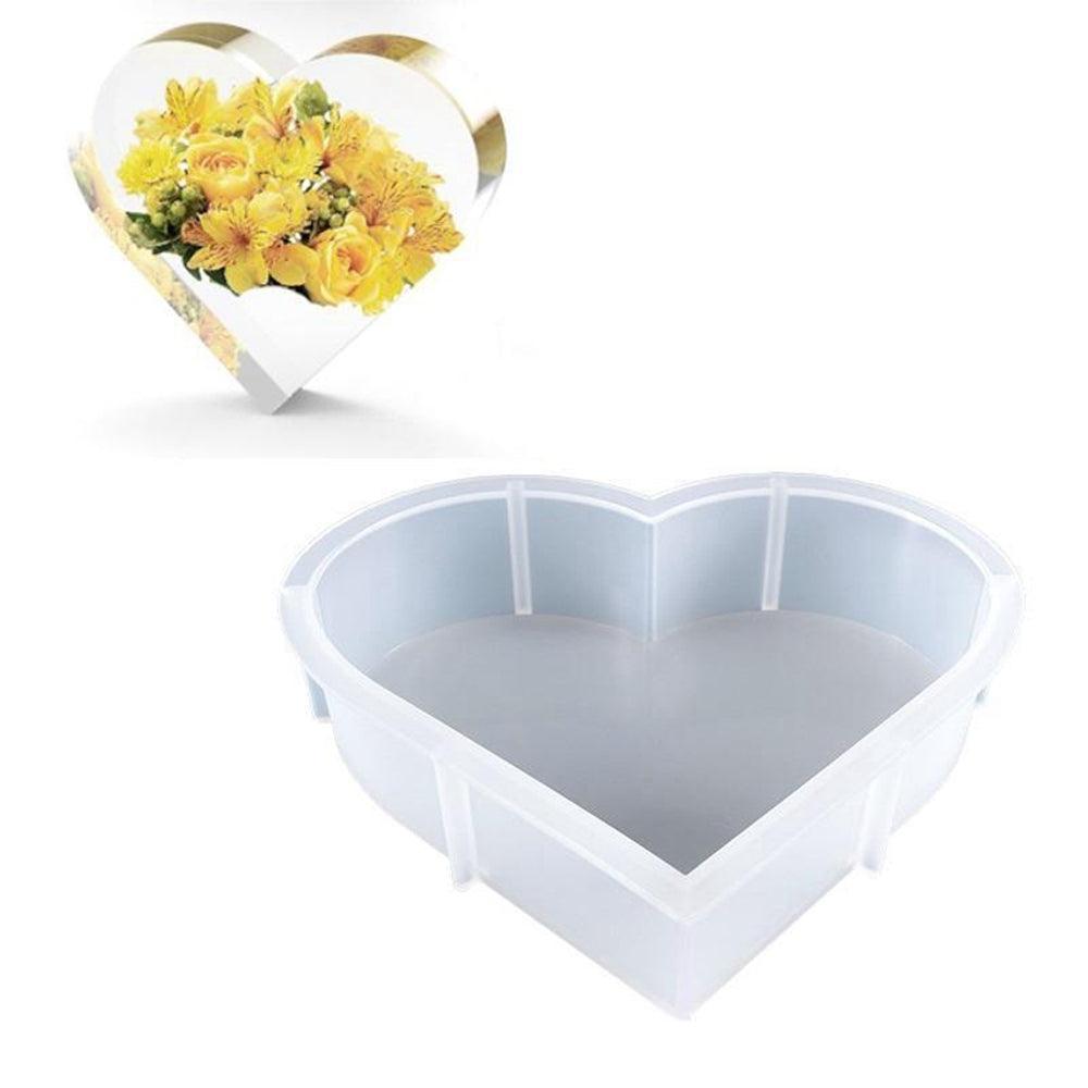 Silikon-Gießform Herz 22x5cm