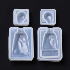 Gießform aus Silikon Farbtube 19~40x19~39x6,5~10,5mm 2-teilig