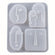Silikonform Abstraktes Gesicht Transparent 210x170x23,5 mm
