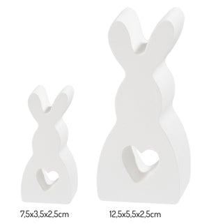 Silikongießform Häschen mit Herz